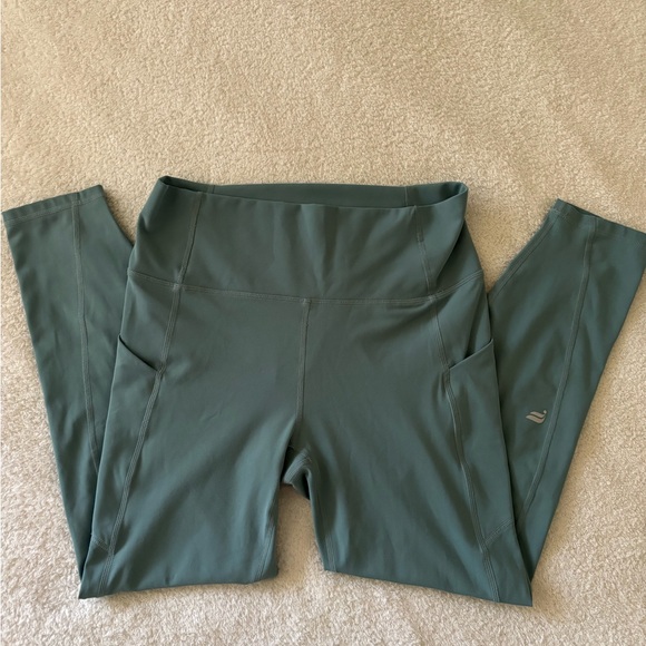 Fabletics Teal High-Waisted Leggings Size Small - Picture 3 of 10